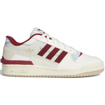 Adidas Forum Exhibit Low White Burgundy